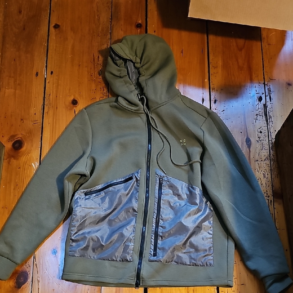 Men's Green Hooded Jacket
